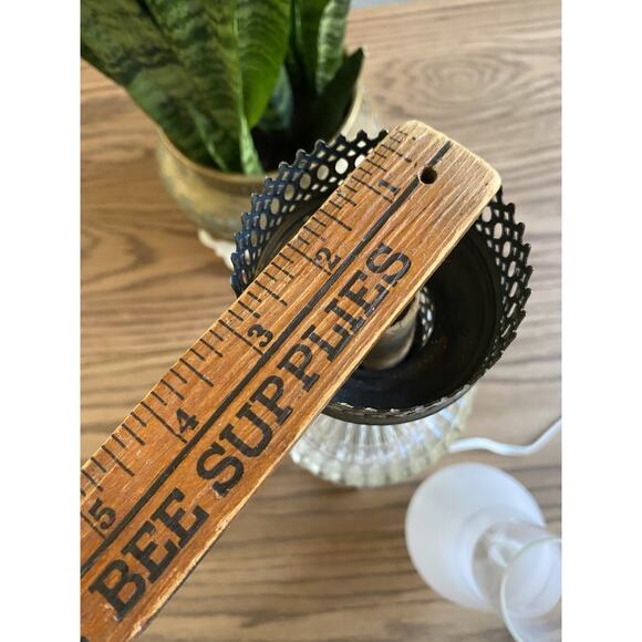 Vintage Midcentury Marble And Glass Lamp Hurricane Shade Brass Table Lamp - Picture 8 of 10